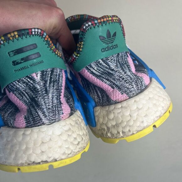 Adidas Pharrell Williams Solar Hu  NMD “Solar Pack MOTH3R” Sneakers size 9 - Picture 3 of 10